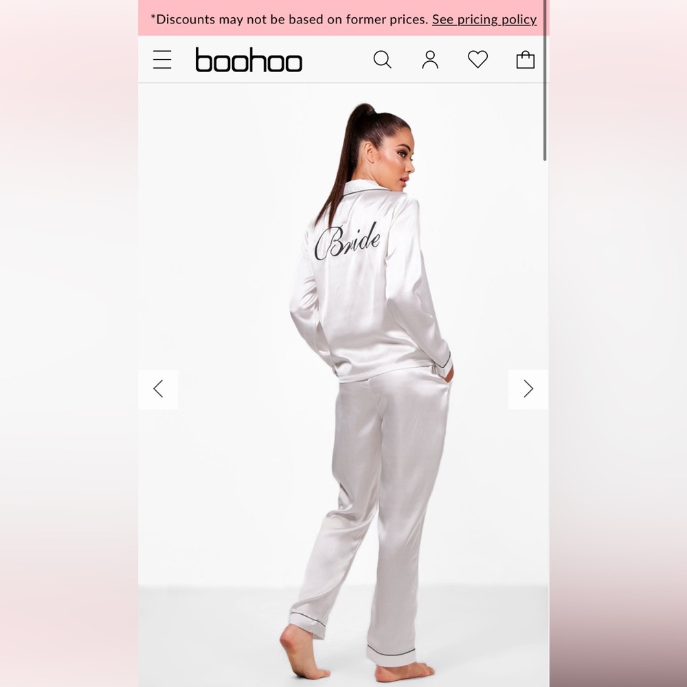 Bridal Pajamas-BOOHOO